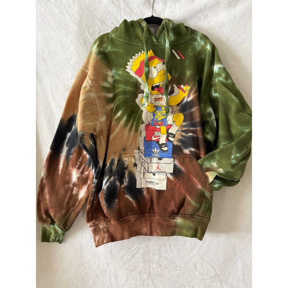 Unisex Adults JON LAUREN APPAREL Bart Simpson Hoodie - Size Small